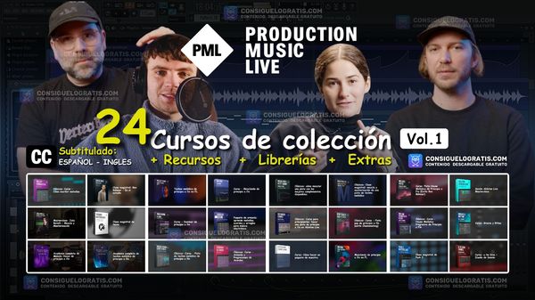 Production Music Live: Colección de cursos Vol.1 + Recursos + Librerías + Extras + (Subtítulos)