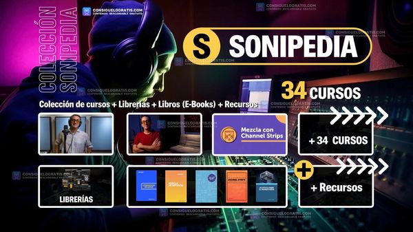 SONIPEDIA: Colección de cursos + Librerías + Libros (E-Books) + Recursos (34 GB)